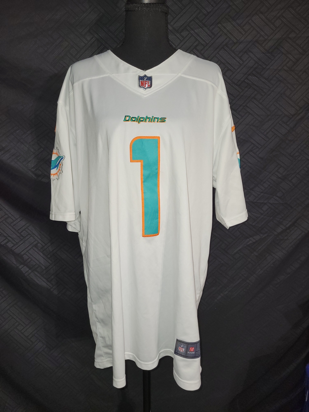 Size L - Tua Tagovailoa #1 Miami Dolphins Nike Football Jersey Stitched